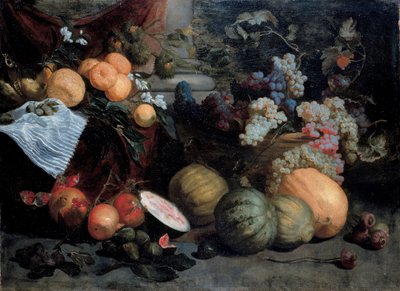 Stilleven met fruit en groenten door Jan Roos